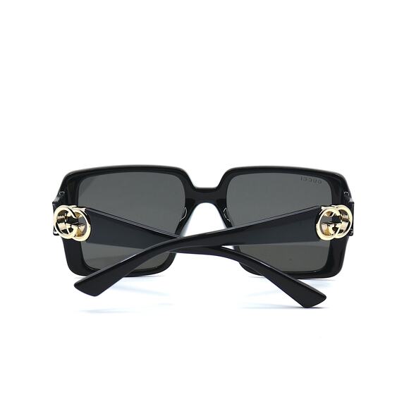 NEW Gucci GG1692SA 001 Black Frame Dark Grey Lenses 100% Authentic Sunglasses - Picture 8 of 14